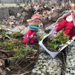 Gartenarbeit von Lena und Johanna