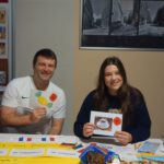 Sicht auf den Französisch Stand mit Quiz